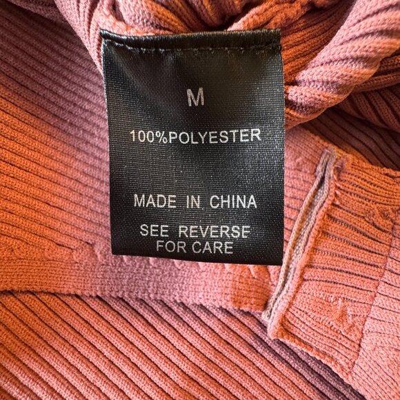 Wishlist Vici Use It or Lose It Ribbed Bodysuit Medium Pink Red Bean - Picture 8 of 9